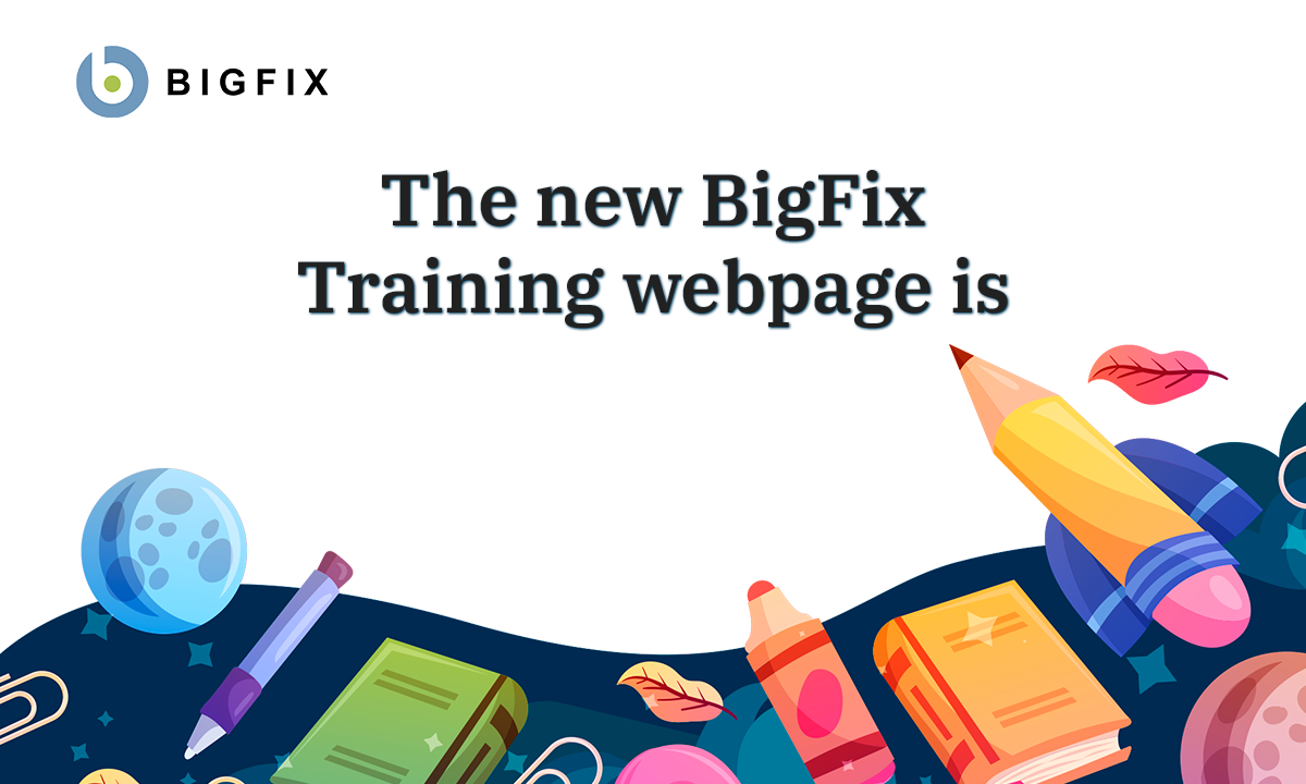 new BigFix Training webpage