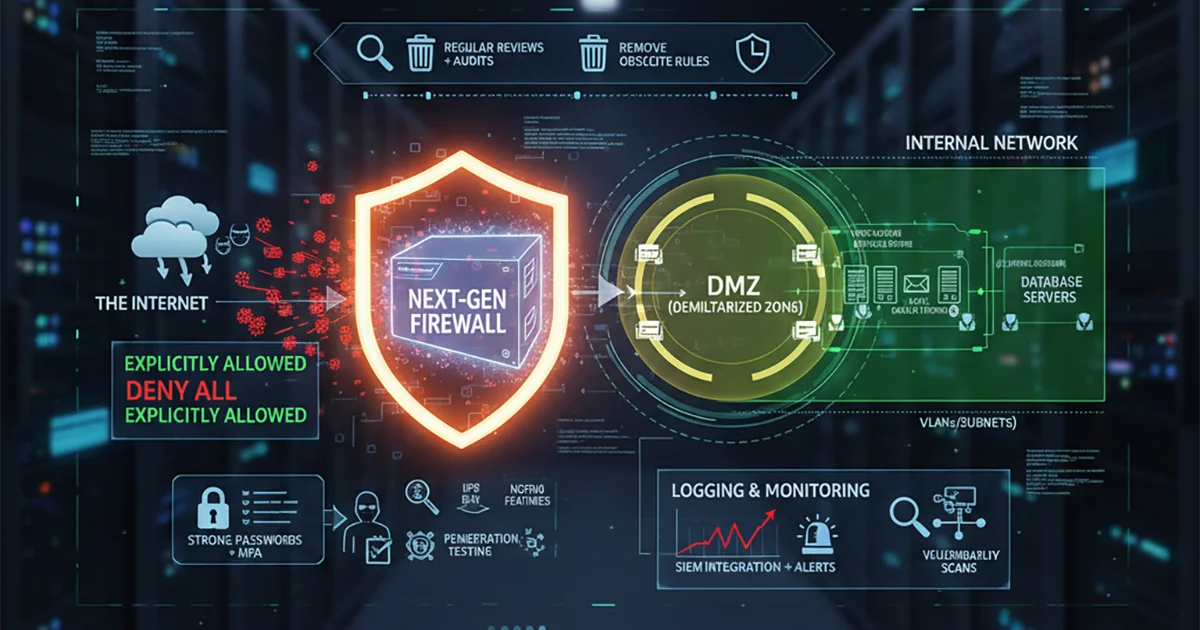 การตั้งค่า Firewall เพื่อความปลอดภัยของ Network Security ในองค์กร