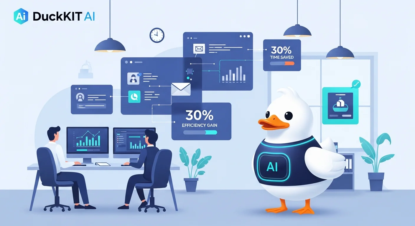 DuckKIT AI logo - แพลตฟอร์มรวมพลัง AI ควบคุมต้นทุน ปลดล็อกศักยภาพองค์กร