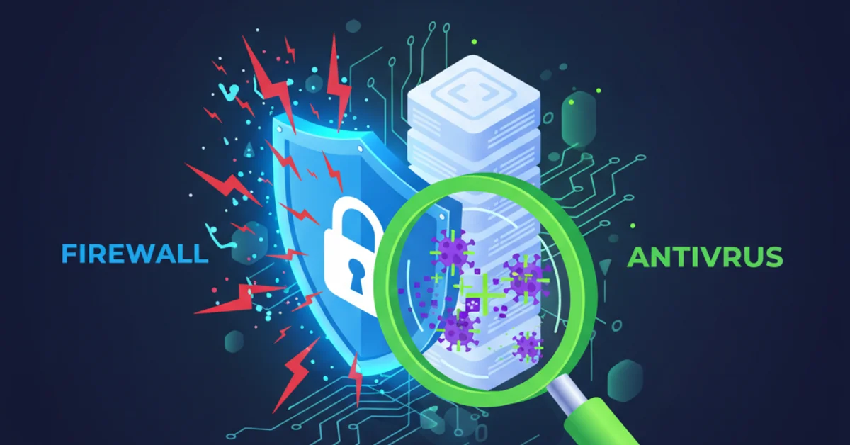 เปรียบเทียบ Firewall กับ Antivirus ความแตกต่างและการทำงานของระบบรักษาความปลอดภัย